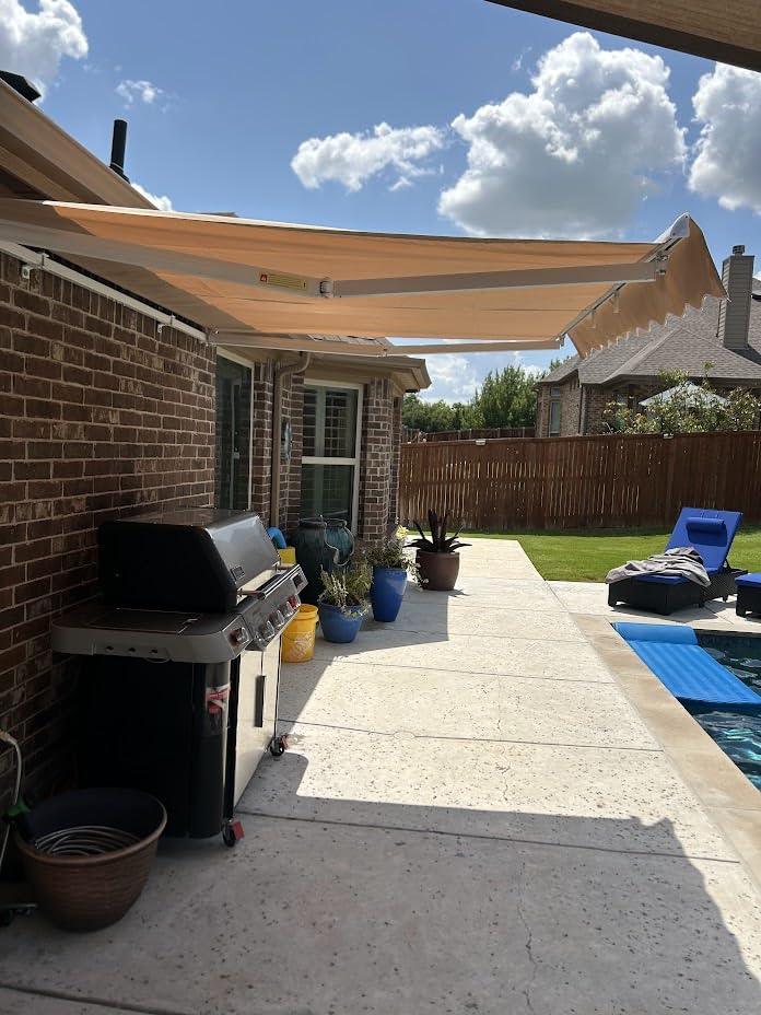 VEVOR Electric Retractable Awning, 14.1' x 9.8' Motorized Patio Awning customer photo 2