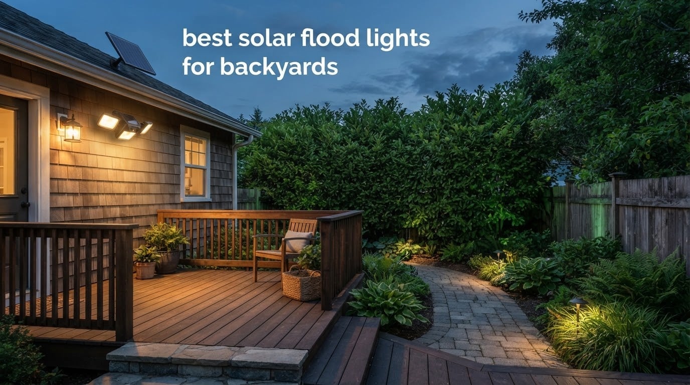best solar flood lights for backyards