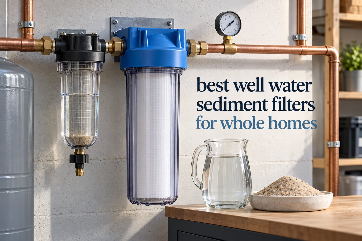 best well water sediment filters for whole homes
