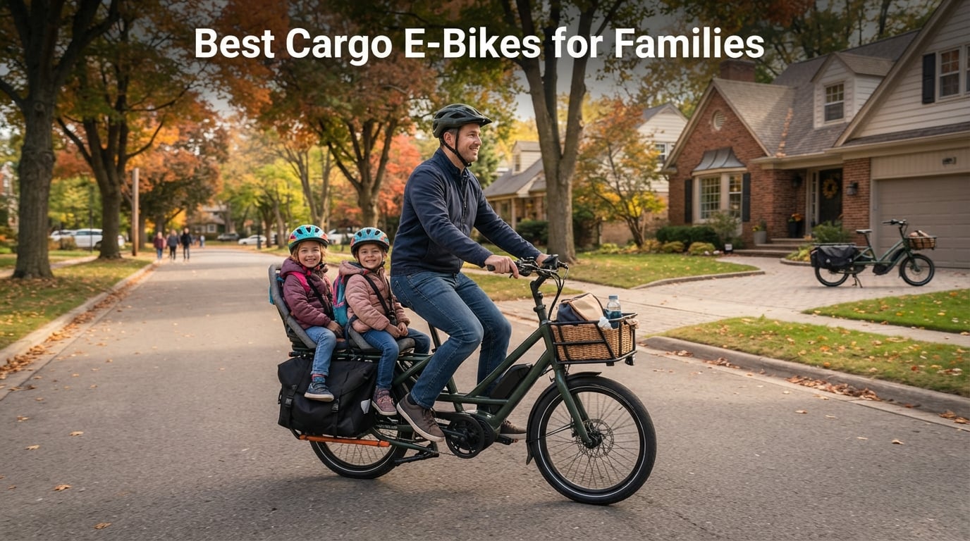Best Cargo E-Bikes for Families