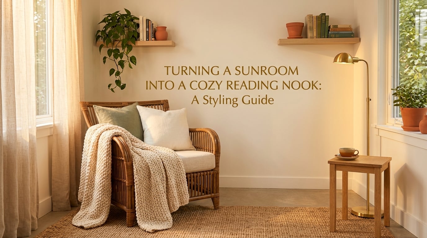 Turning a Sunroom Into a Cozy Reading Nook: A Styling Guide