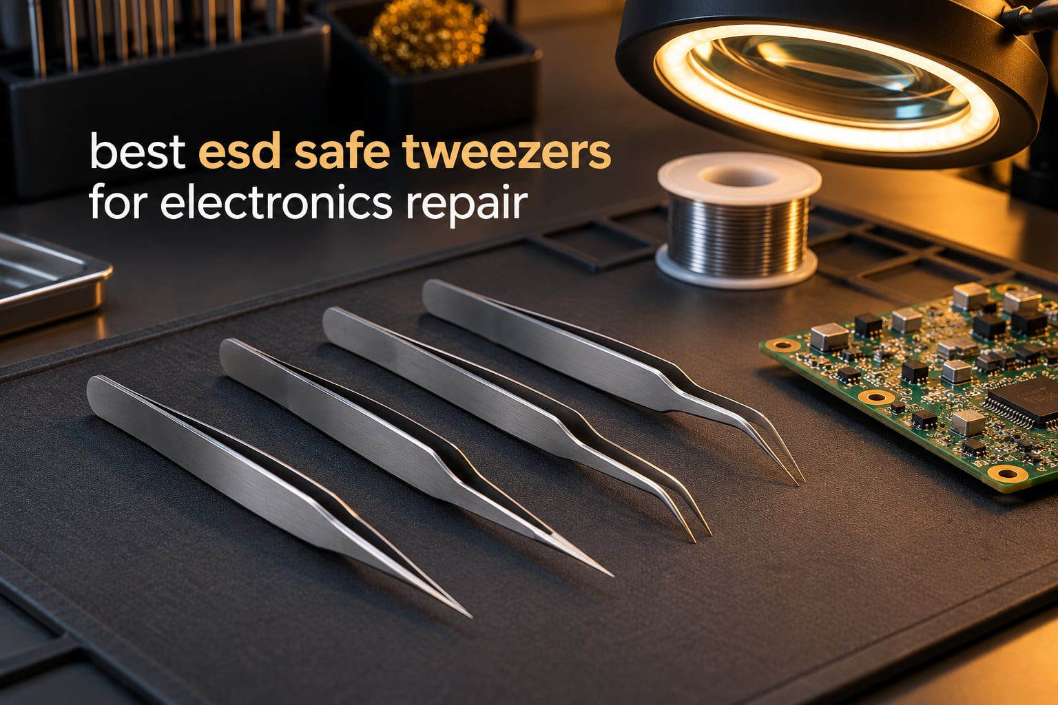 best esd safe tweezers for electronics repair