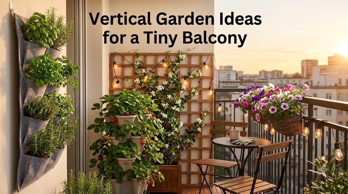 Vertical Garden Ideas for a Tiny Balcony