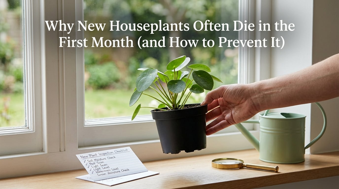 Why New Houseplants Often Die in the First Month (and How to Prevent It)