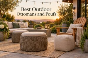 Best Outdoor Ottomans and Poufs