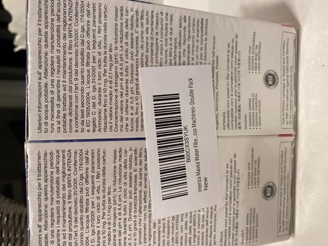 Intenza Water Filter for Gaggia Espresso Machines- Double Pack customer photo 2