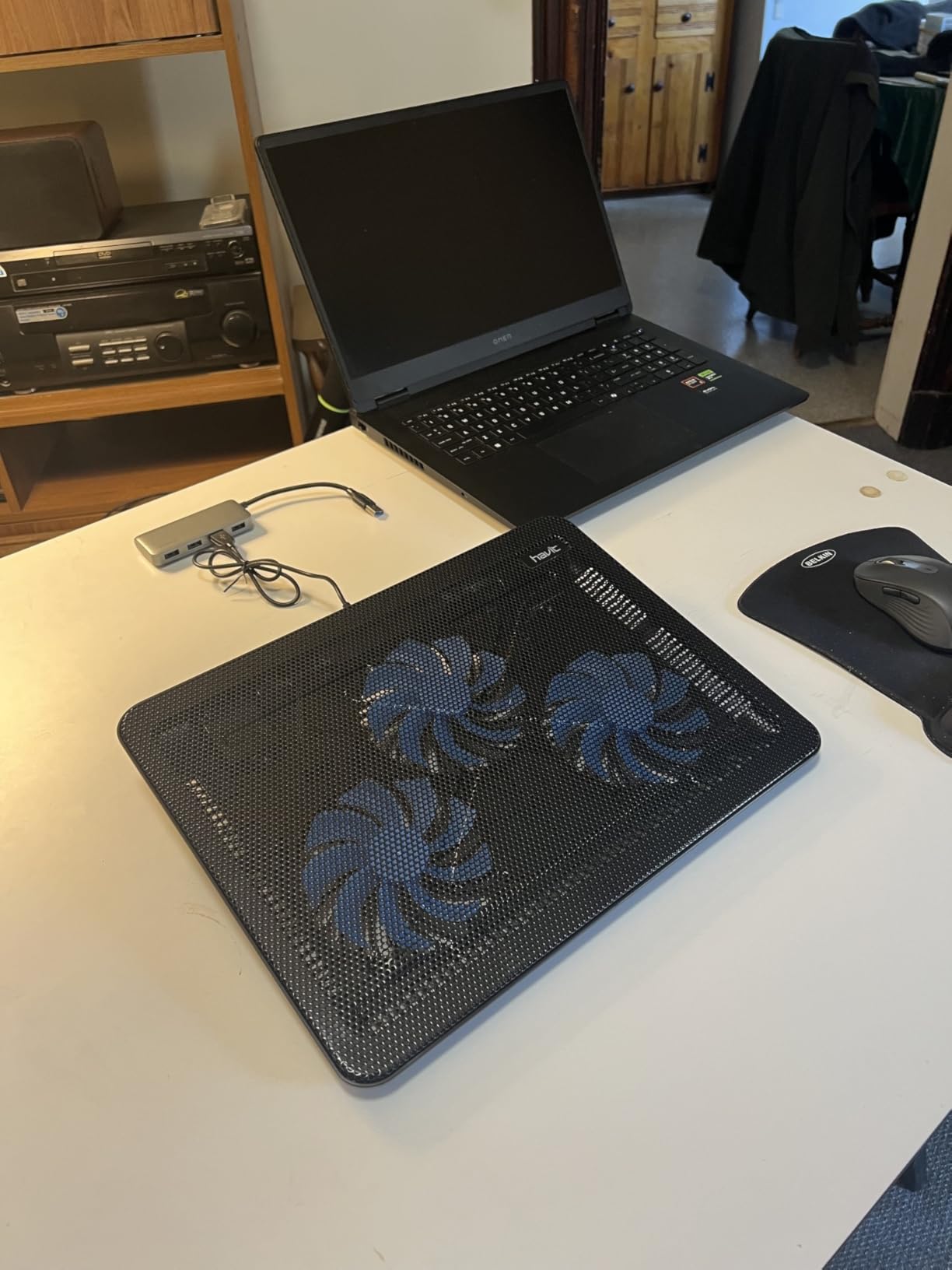 havit HV-F2056 Laptop Cooling Pad for 15.6-17 Inch Laptops, Black customer photo 2