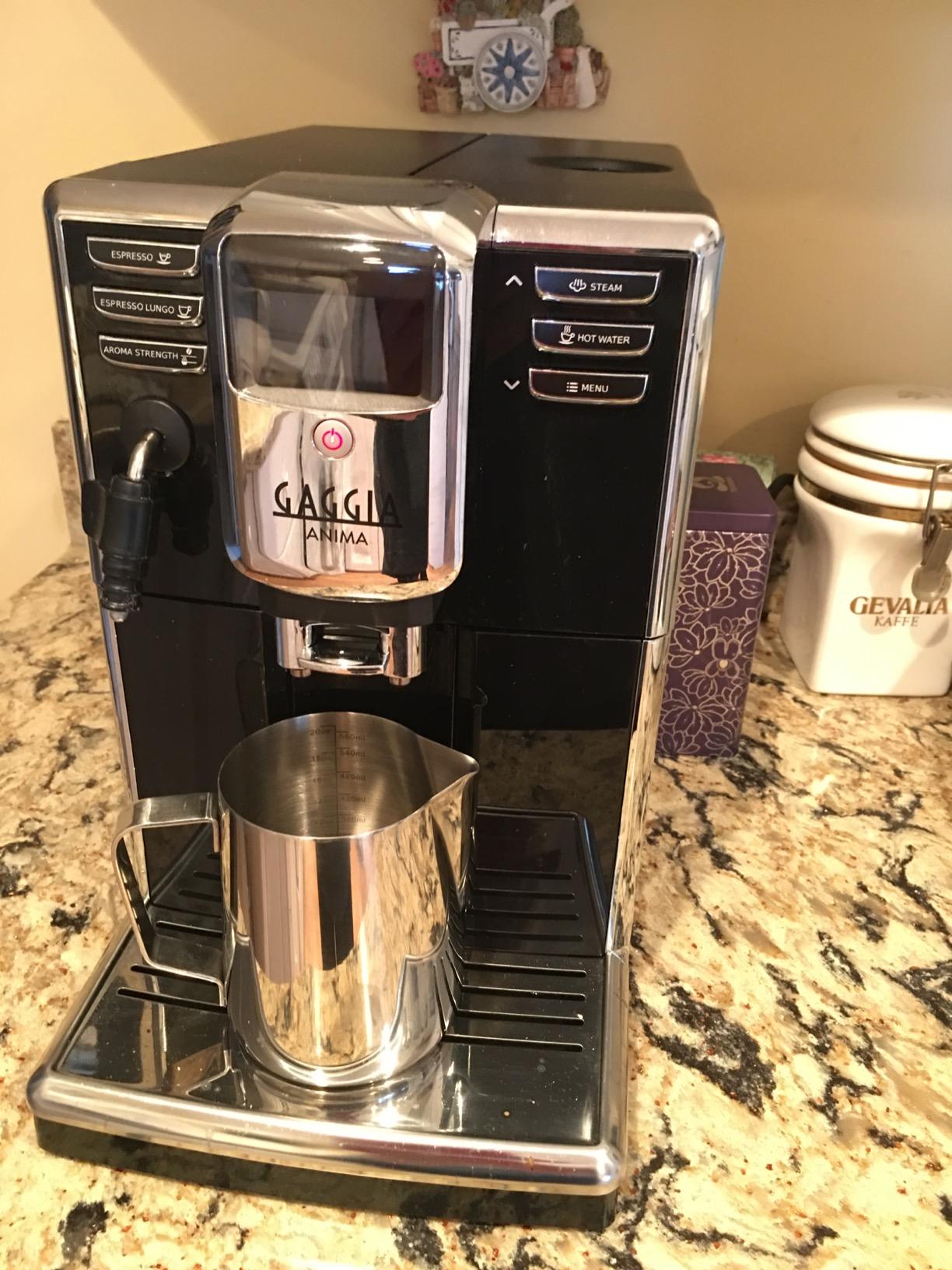 Gaggia Anima Coffee and Espresso Machine, Includes Steam Wand for Manual Frothing for Lattes and Cappuccinos with Programmable Options,Black customer photo 2
