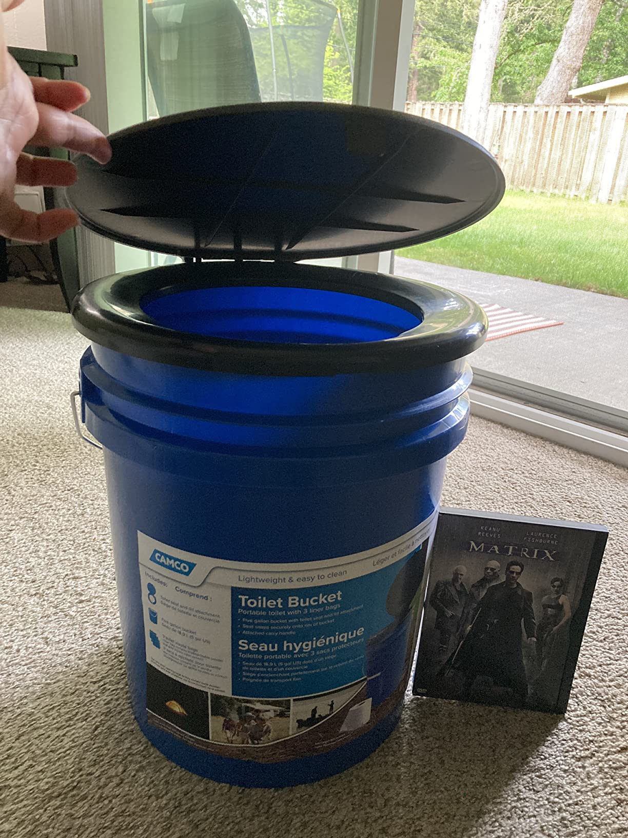 Camco Portable Toilet Bucket with Snap-On Seat and Lid, 5 Gallon, 41549 customer photo 2