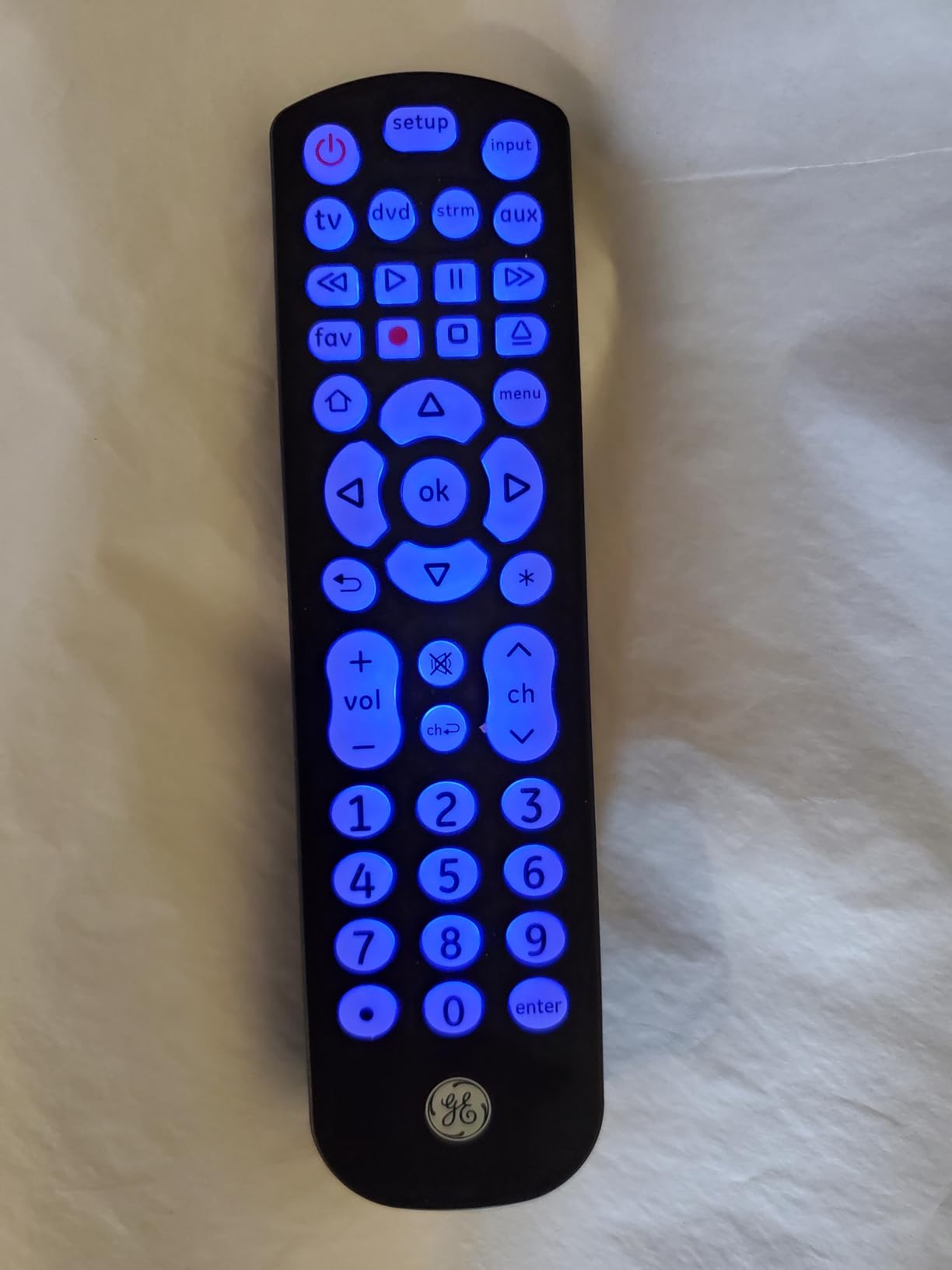 GE Backlit Buttons Universal Remote Control, Samsung TV Remote Control customer photo 1