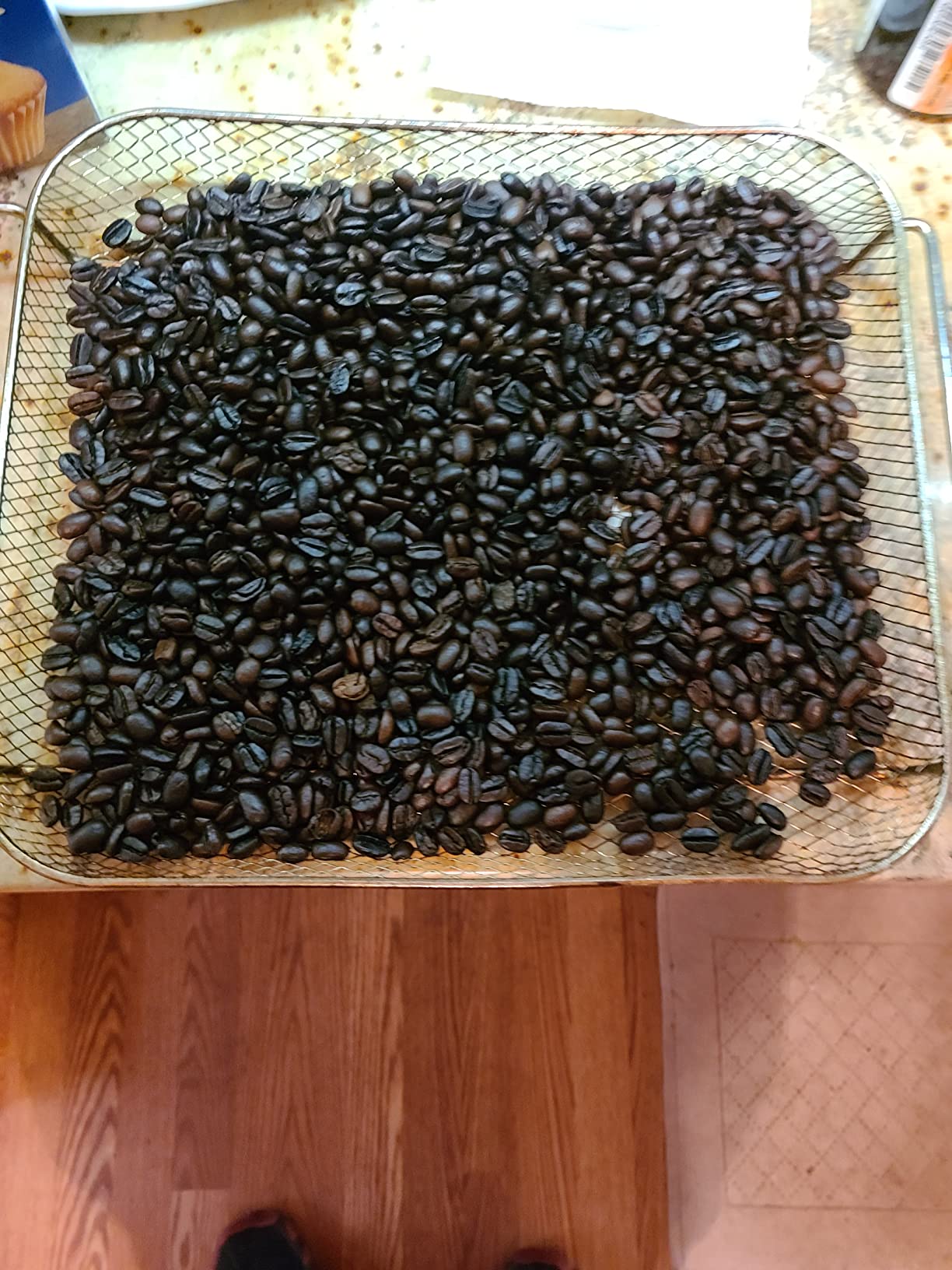 JIAWANSHUN Electric Coffee Bean Roaster Machine for Home Use,1.1lb Capacity customer photo 2