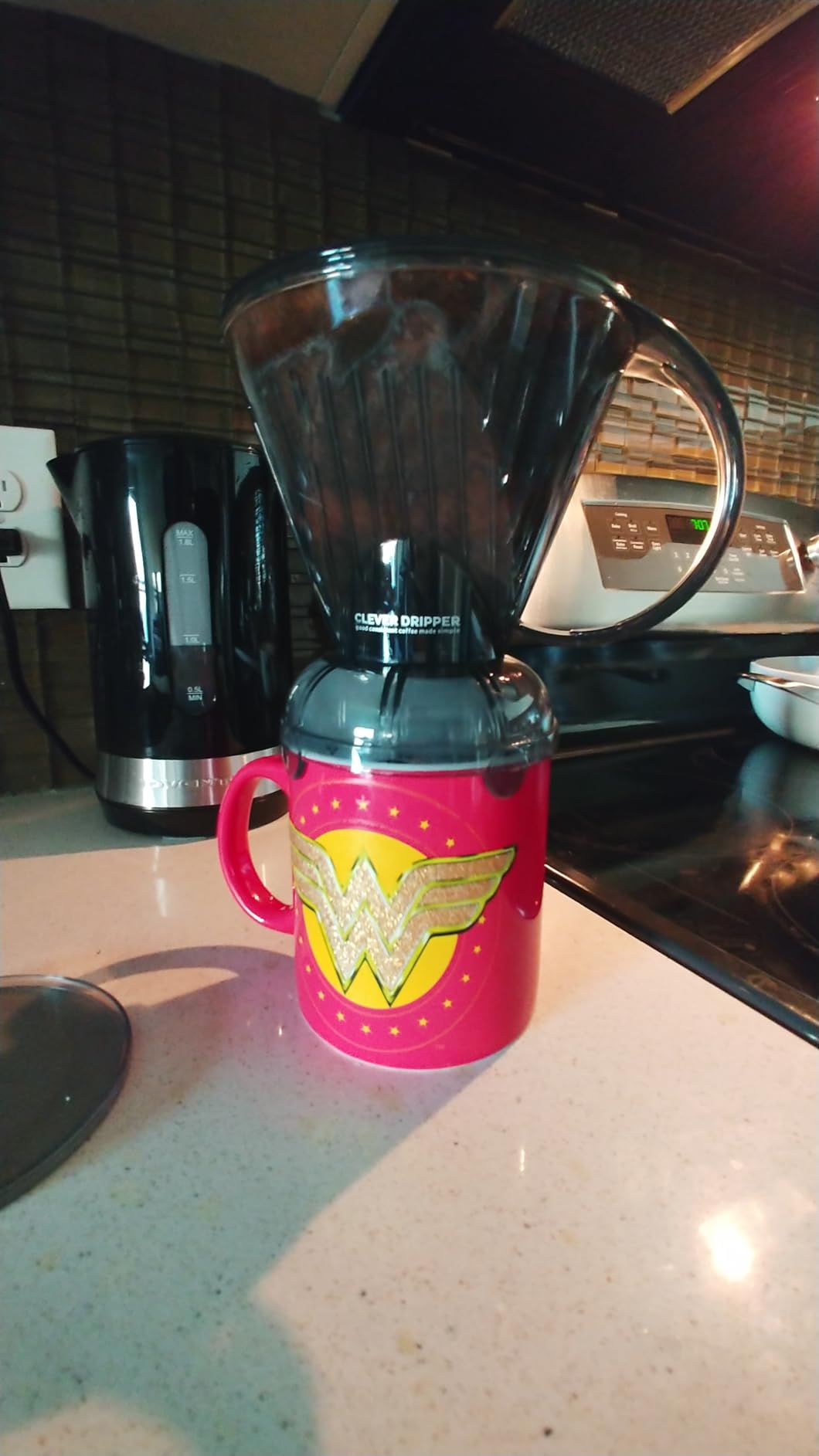 Clever Coffee Dripper | Large 18 oz | Cloud | BPA-Free | 100 Filters customer photo 2