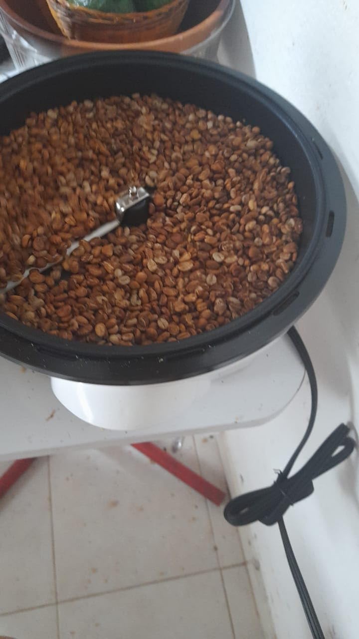LUEUR Electric Coffee Roasters For Home Use,Coffee Bean Roaster Machine Coffee Bean Roaster For Stovetop, Countertop, Commercial Coffee Bean Roasting Machine 110V customer photo 2