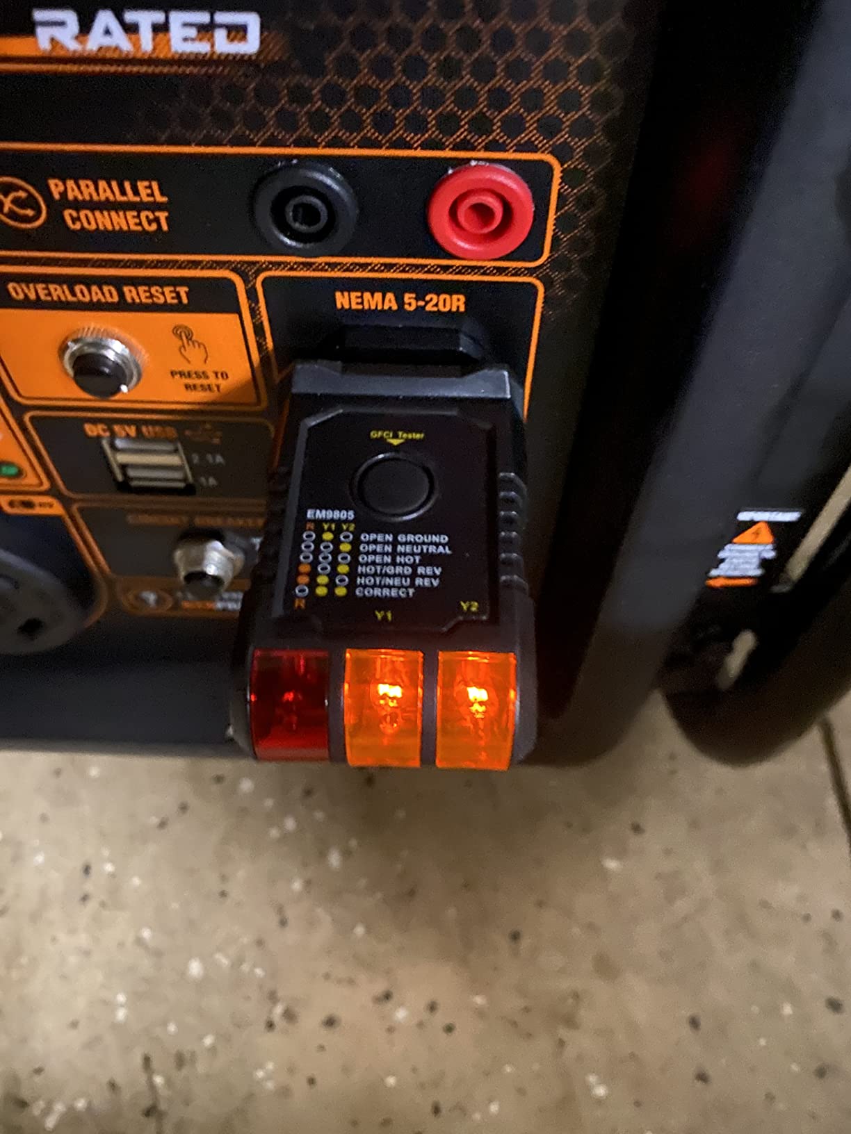 WEN GN400i RV-Ready 4000-Watt Open Frame Inverter Generator, CARB Compliant, Black/orange customer photo 2