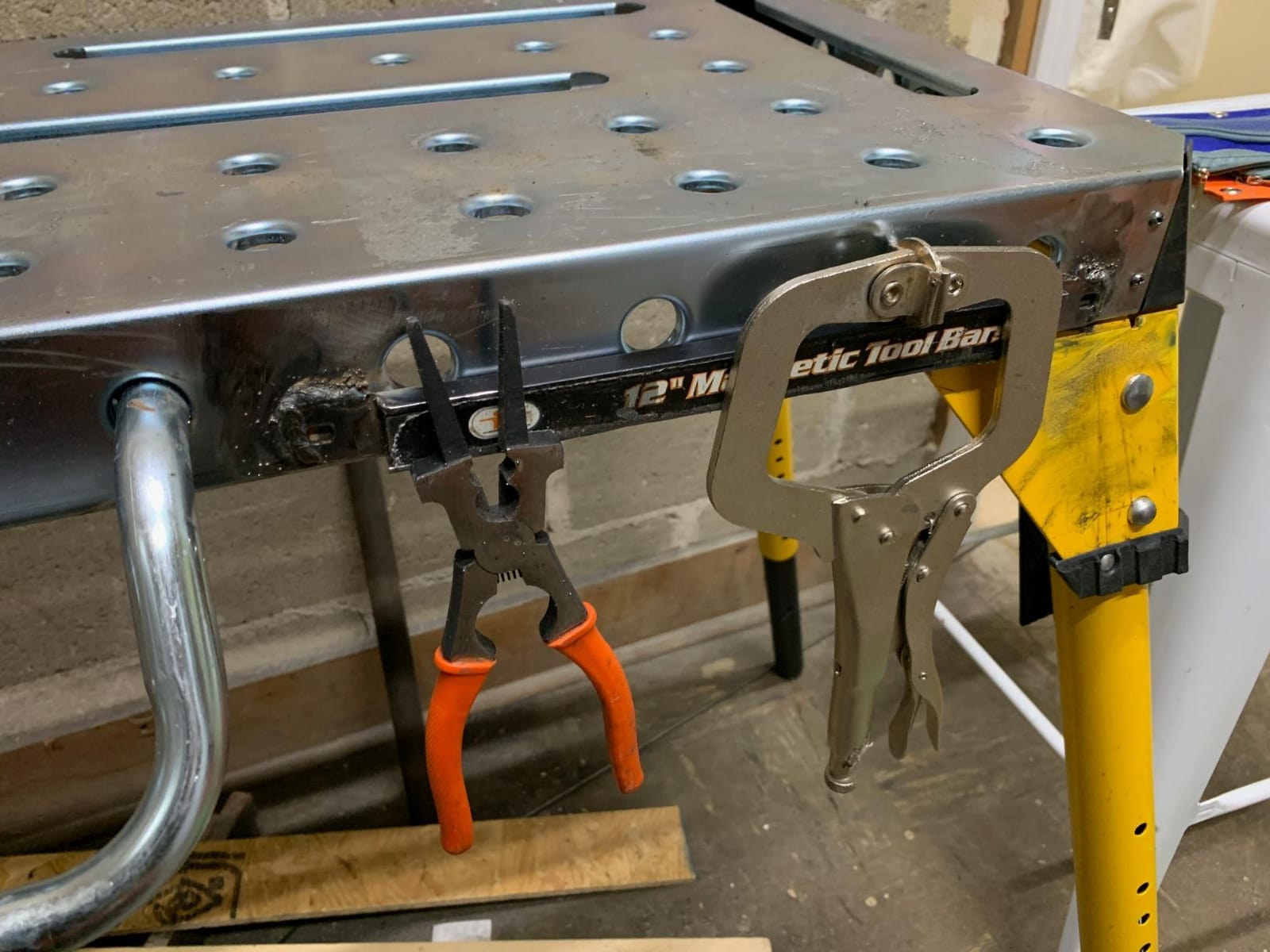 DEWALT 46 in. x 18 in. Adjustable Height Portable Folding Steel Welding Table and Workbench DXMF4618WT customer photo 2