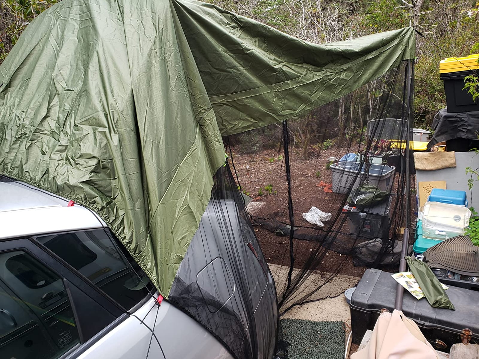 G4Free Car Awning Sun Shelter with Mosquito Net, Portable SUV Tent customer photo 1