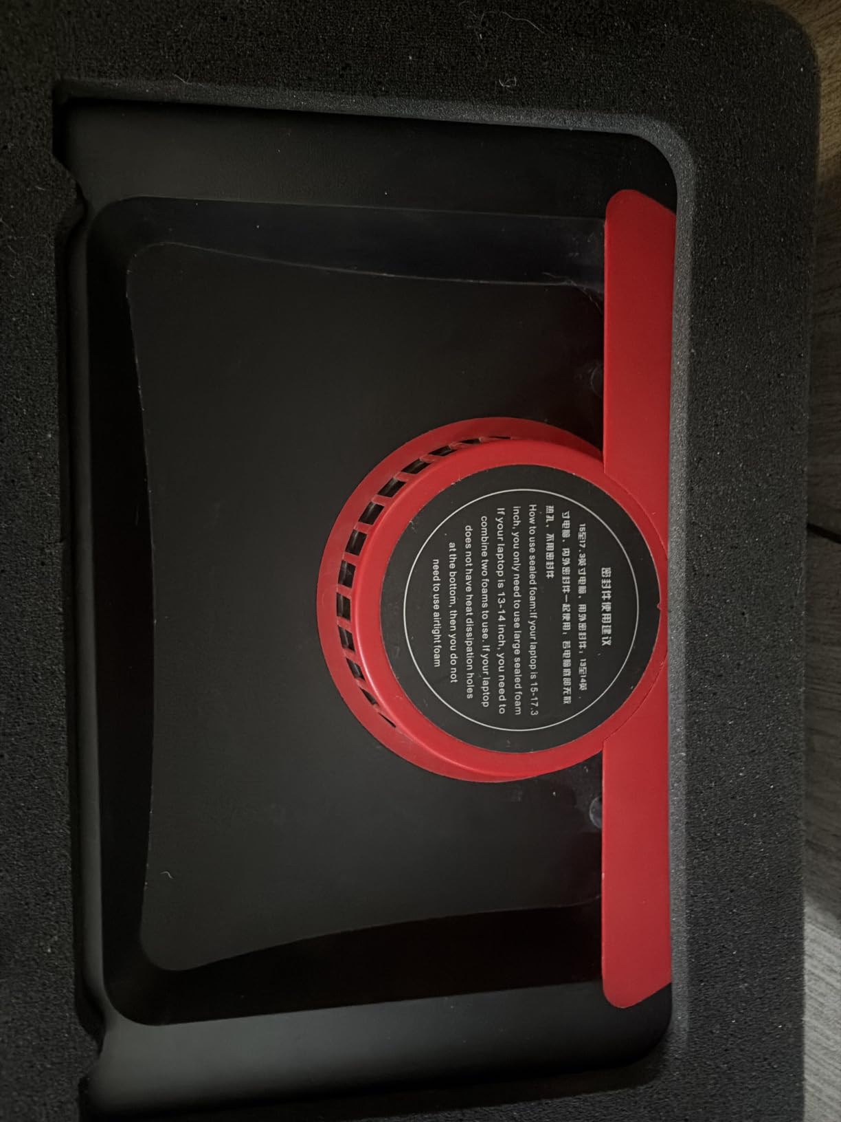 IETS GT500 Powerful Turbo-Fan (4200 RPM) Laptop Cooling Pad with Infinitely Variable Speed,Seal Foam for Rapid Cooling Gaming Laptop,Dust Filter for Protect Laptop,13-17.3inch Laptop Cooler customer photo 2