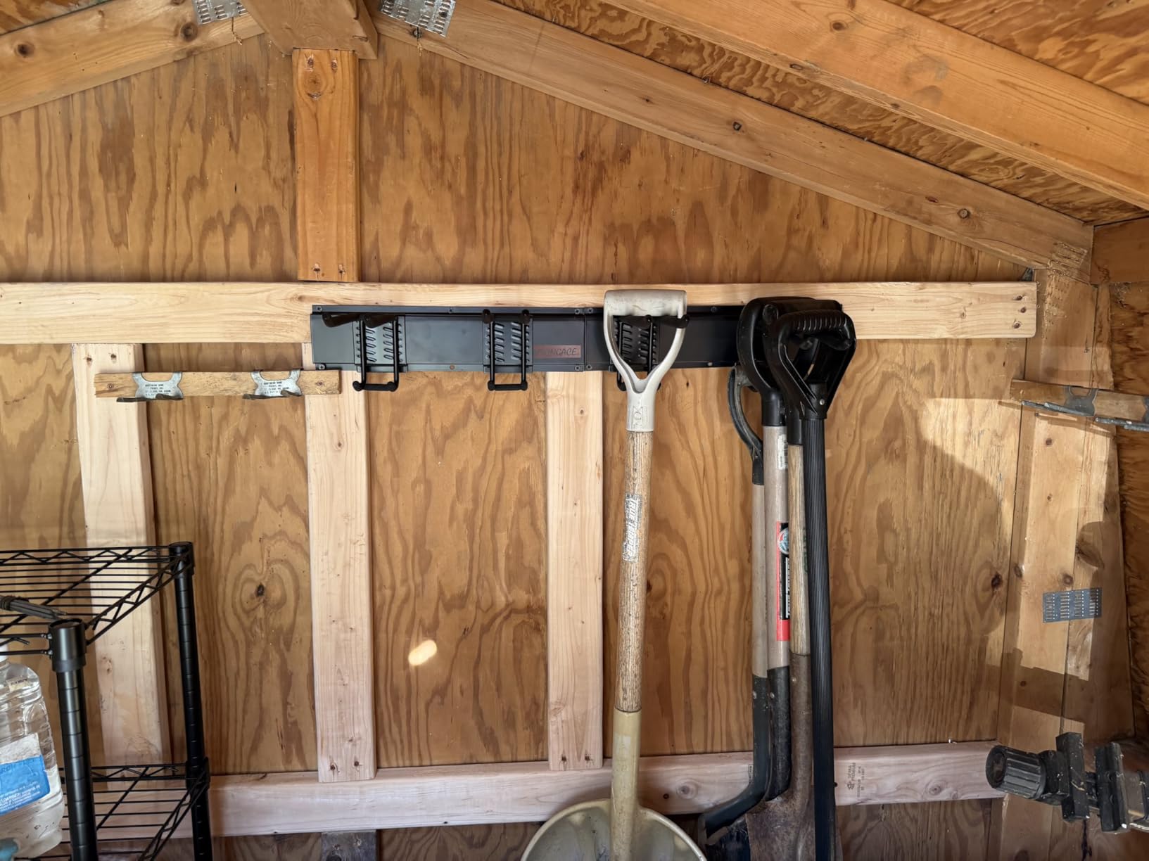 Aking Ace 48 Inch Garage Tool Organizer, Wall Mount 3 Racks 6 Hooks Storage customer photo 2