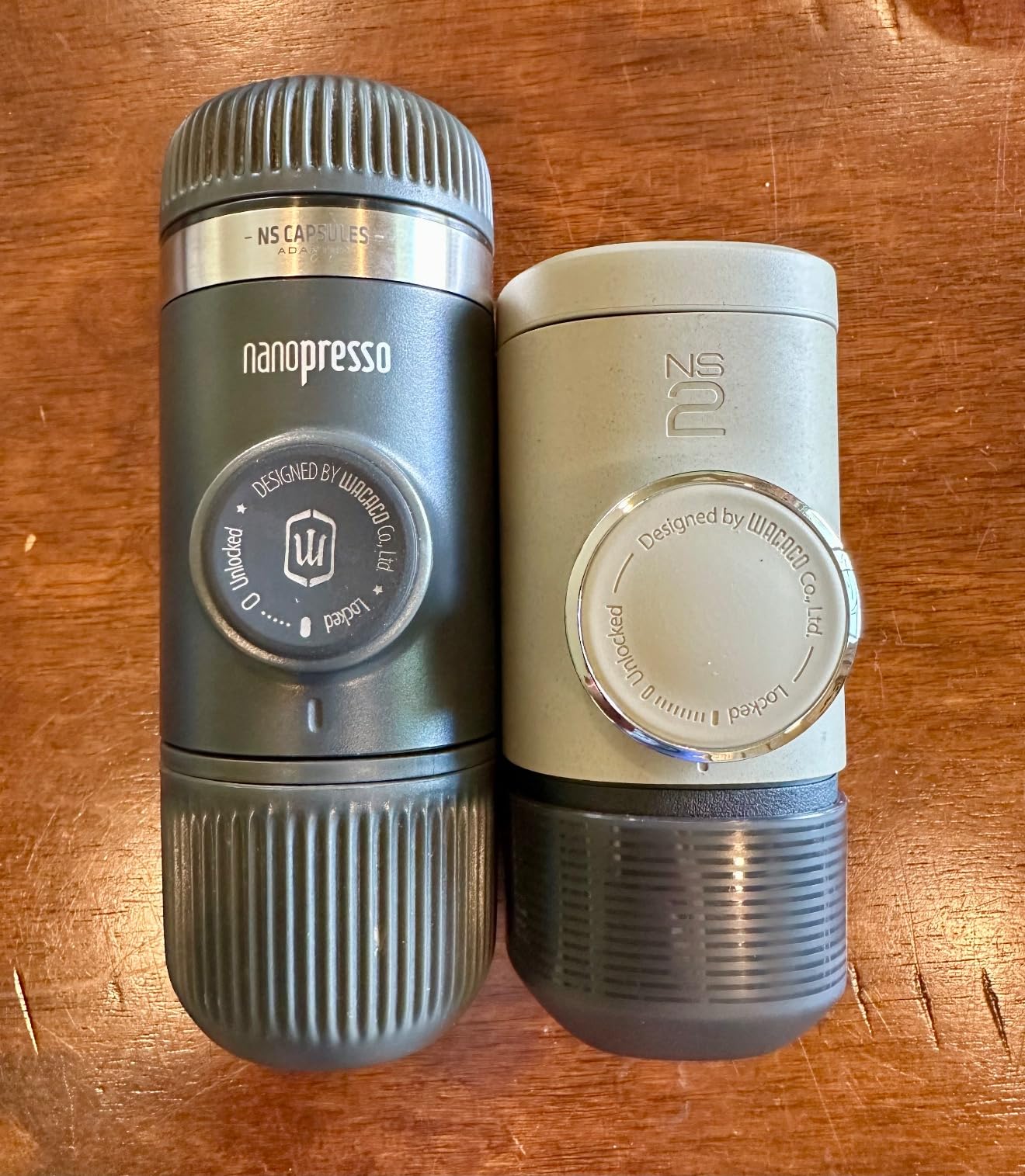 WACACO Minipresso NS2, Portable Espresso Machine, Compatible Original NS Capsules, Travel Coffee Maker, Manually Operated from Piston Action (Stone Beige) customer photo 1