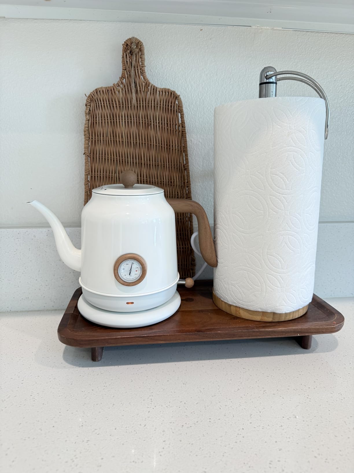 Gooseneck Kettle，0.8L Temperature Control Electric Tea Kettle customer photo 1