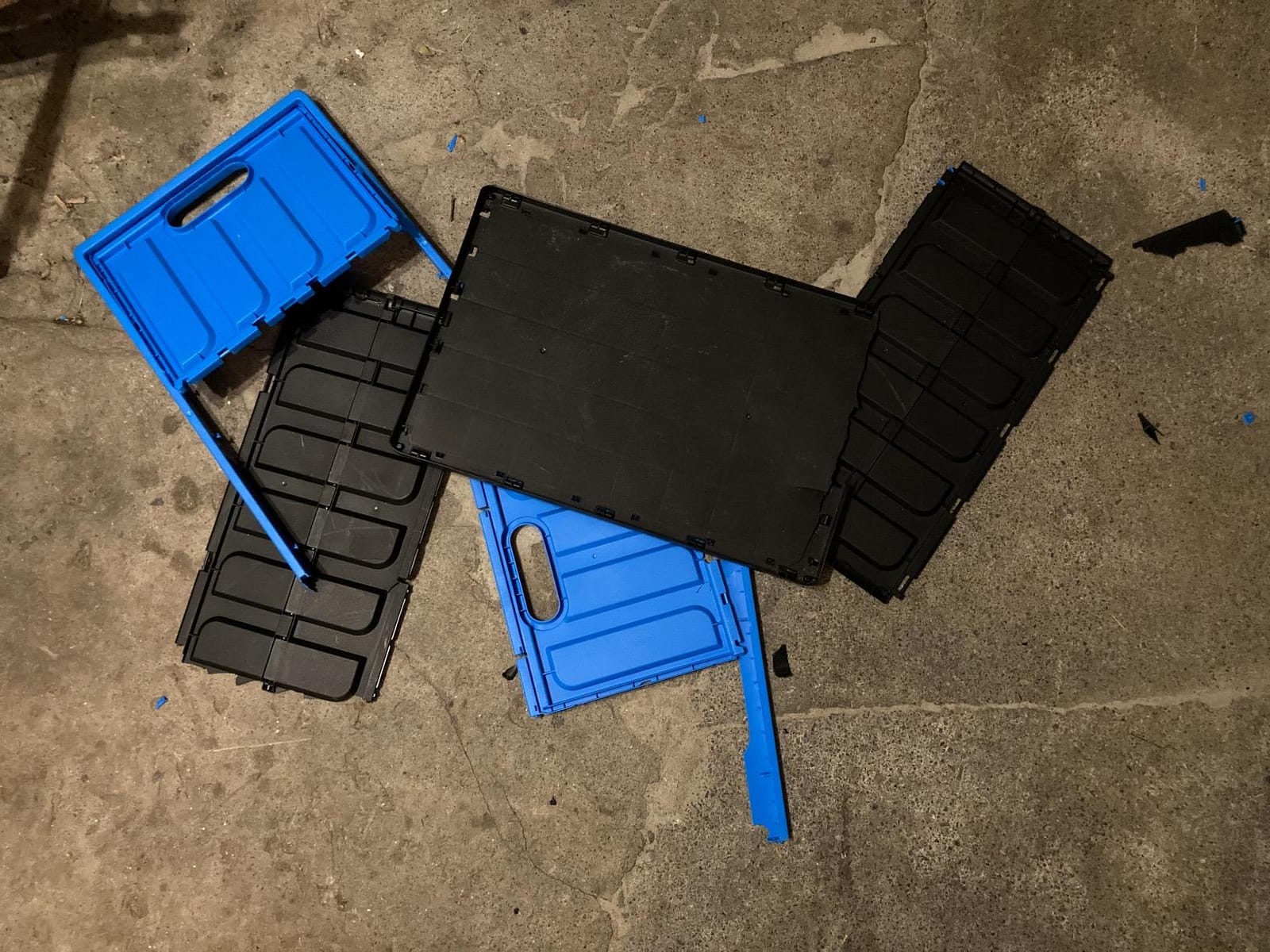 CleverMade Collapsible Storage Bin (With Lid) - 46L - Ocean (3PK) customer photo 2