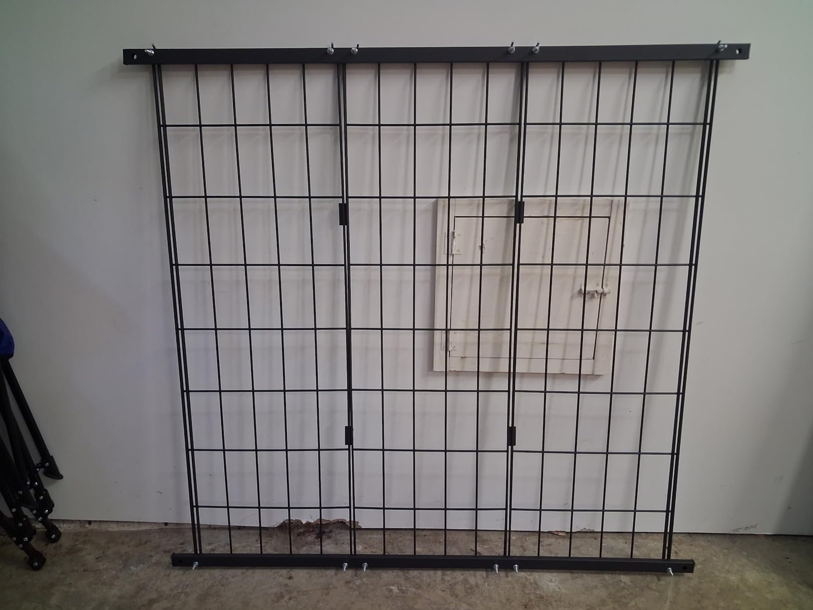 Overhead Garage Storage Rack for 8-10 FT Ceiling, Heavy-duty 4x4 FT Ceiling Storage Racks with Safety Lock, Ideal for Garage Storage Mounted Lift System and Storage Organizer, 250lb Capacity customer photo 2