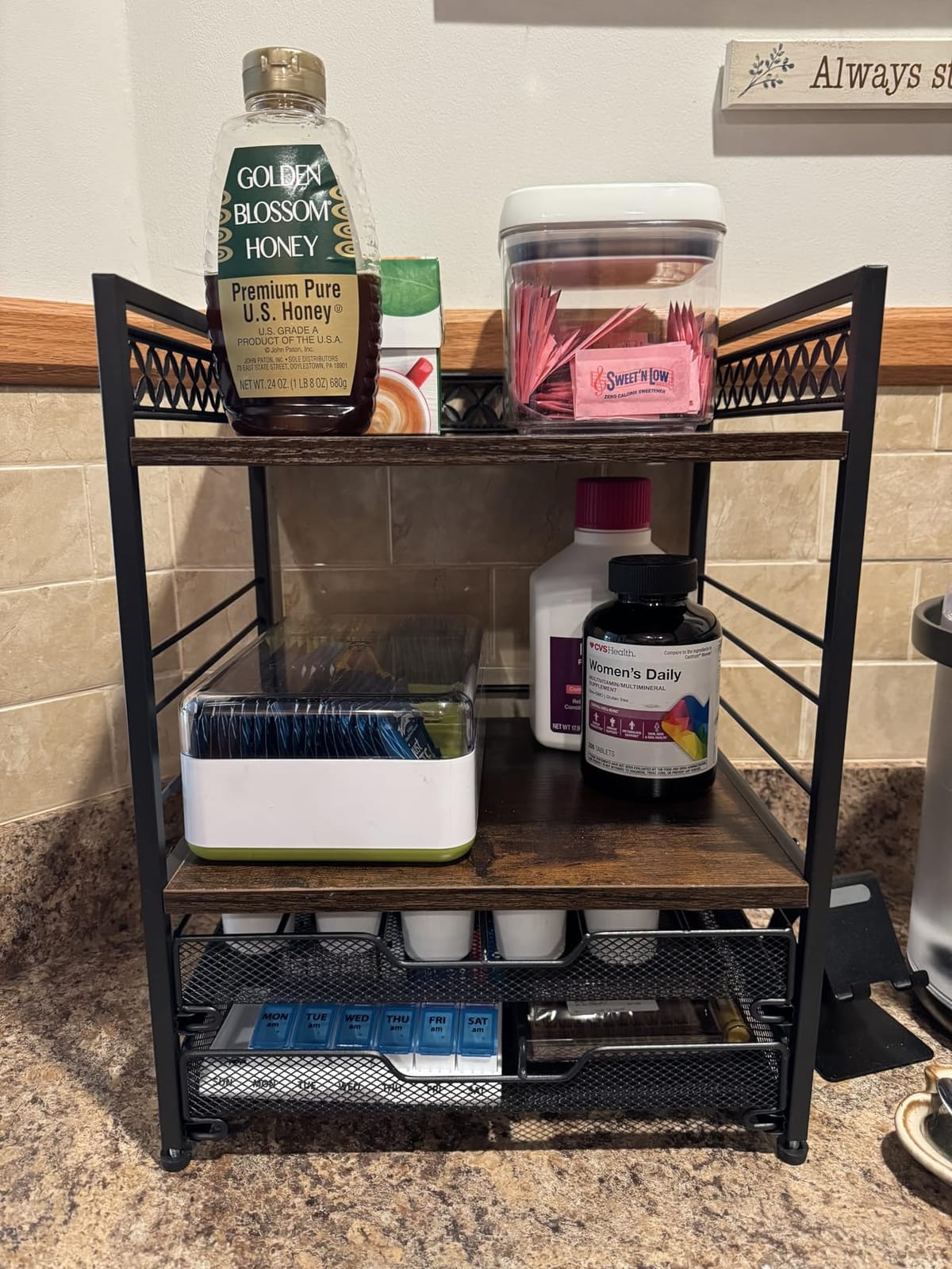 Plaviya Coffee Bar Organizer Coffee Station K Cup Holder for Countertop customer photo 1