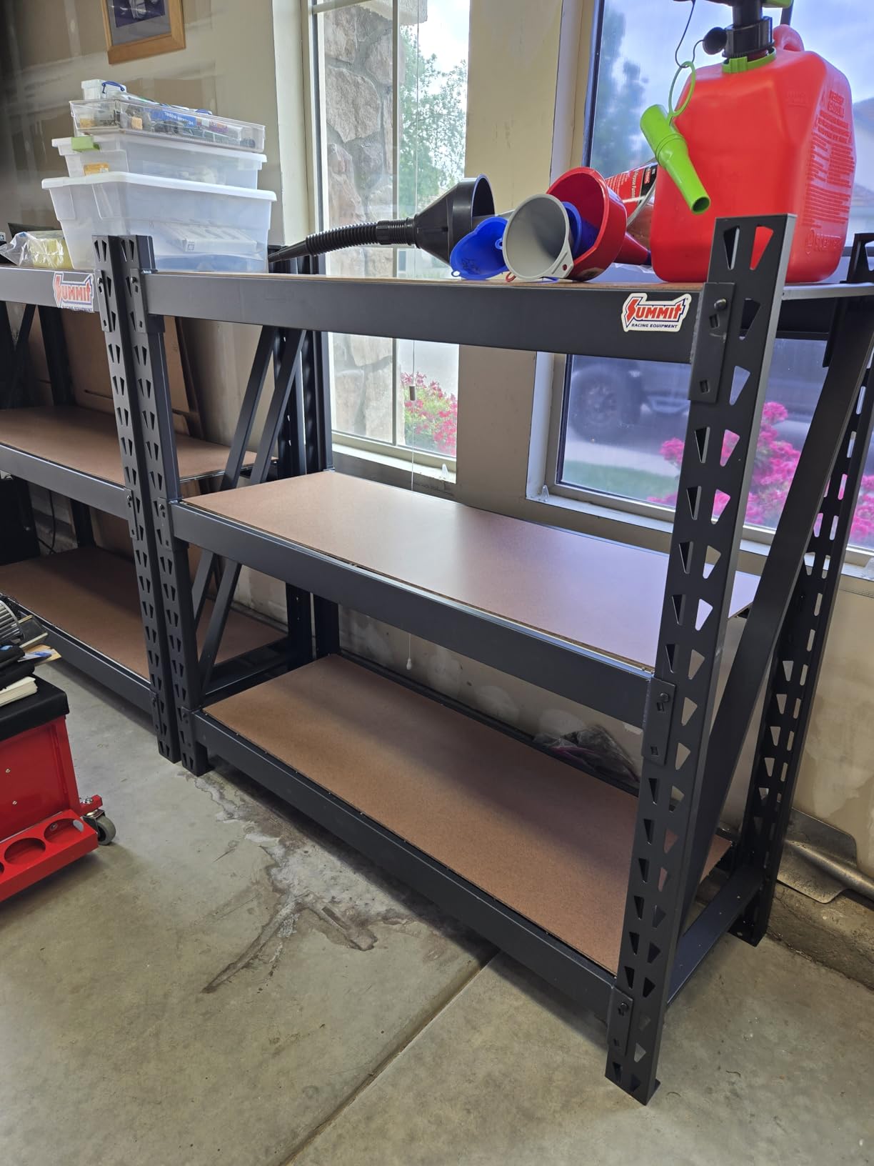 WORKPRO 77-Inch Garage Utility Shelving, 6400 lb Heavy-Duty Rack customer photo 1
