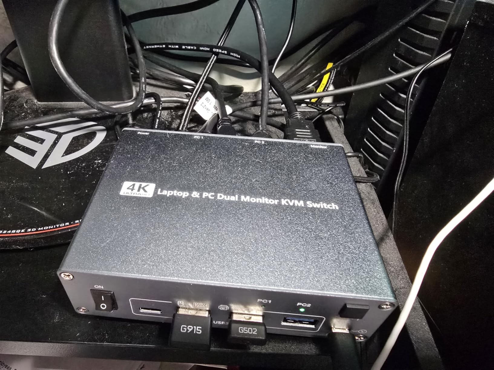 USB C & Dual HDMI KVM Switch 2 Monitors Laptop & Desktop Docking Station customer photo 2