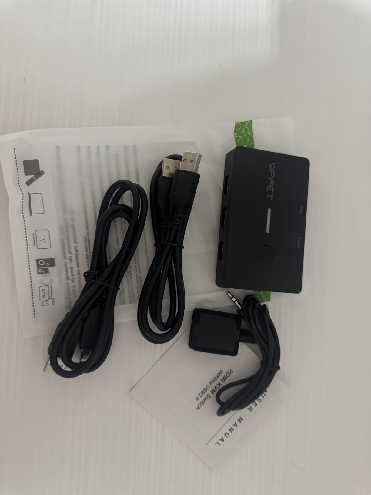 8K HDMI KVM Switch 2 Monitors 2 Computers Dual Monitor Extended Display 8K@60Hz 4K@120Hz, 2-Port KVM Switches with 4-Port USB 3.0 Hub, Desktop Controller and 2 USB Cables customer photo 2