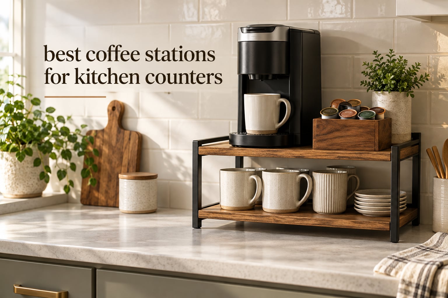 best coffee stations for kitchen counters