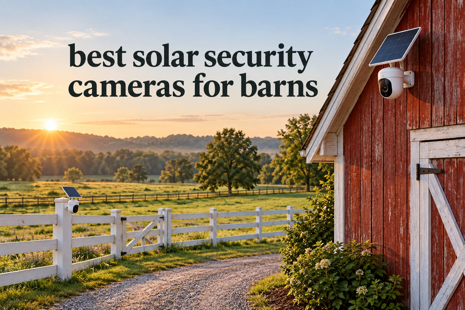 best solar security cameras for barns