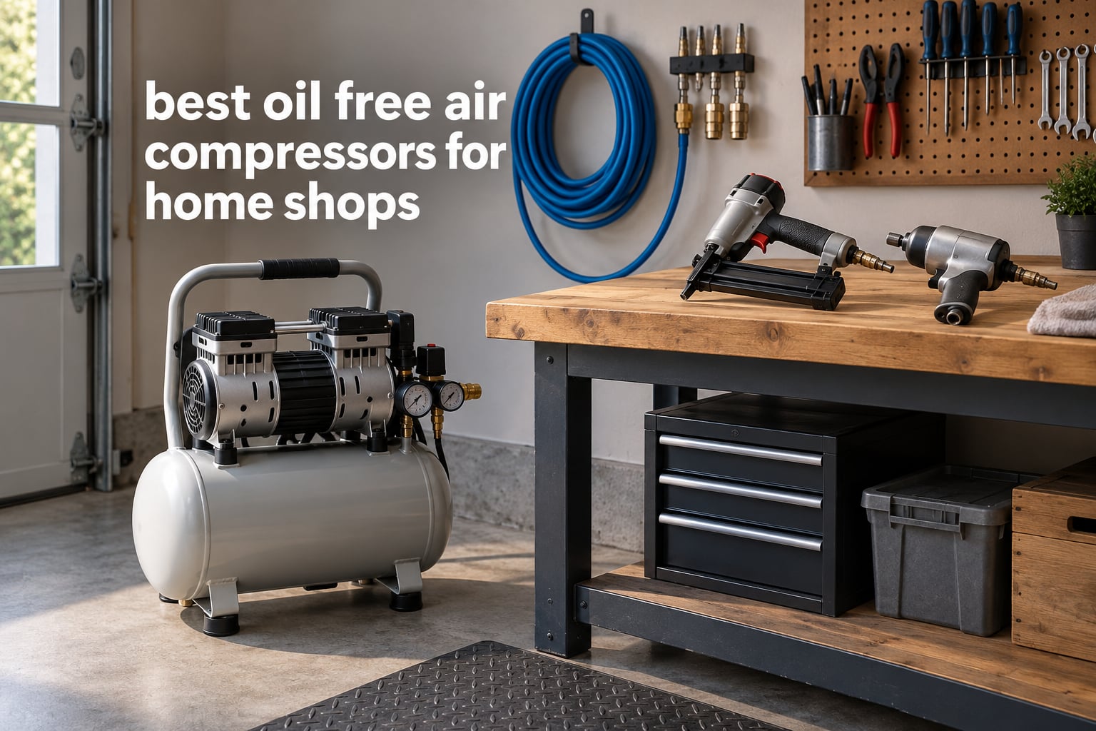 best oil free air compressors for home shops