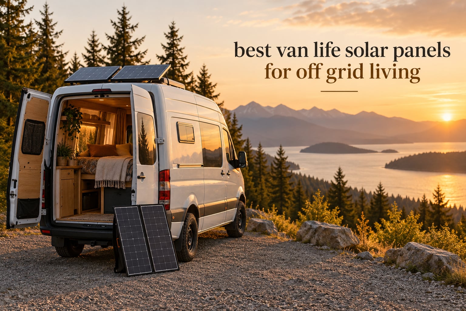 best van life solar panels for off grid living